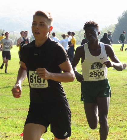 Darius Smith, Freshman and Cross Country runner for Piedmont College, competes at the Paul Short Invitational in Bethlehem, Pennsylvania. Smith finished 370 out of 437 runners in the five mile run.